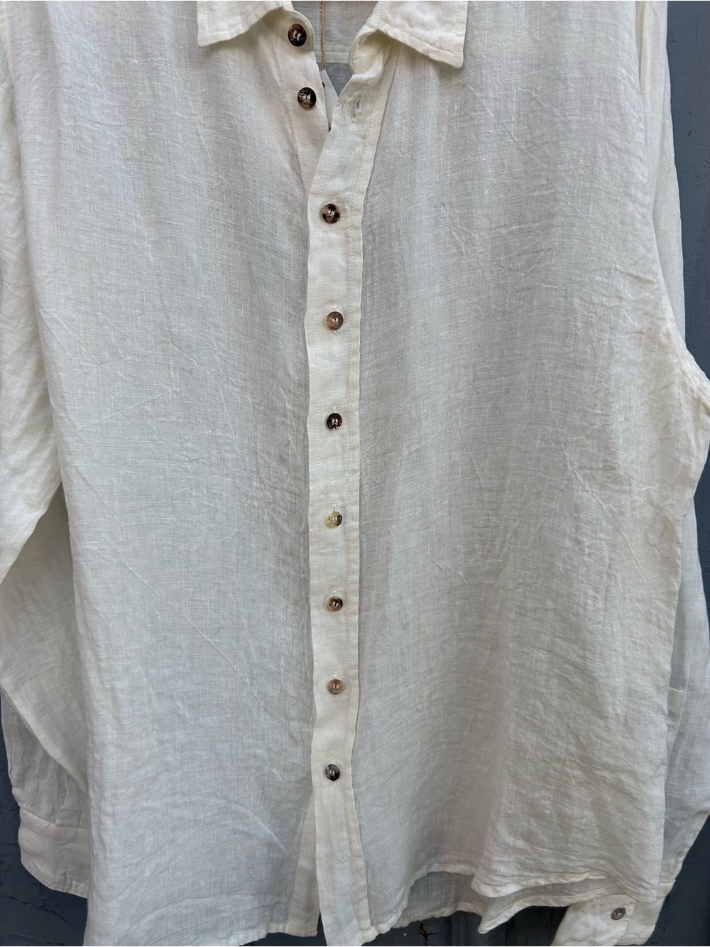 La Bottega di Brunella Camica Franco Button Down Blouse, BNWT, size L - Picture 9 of 13